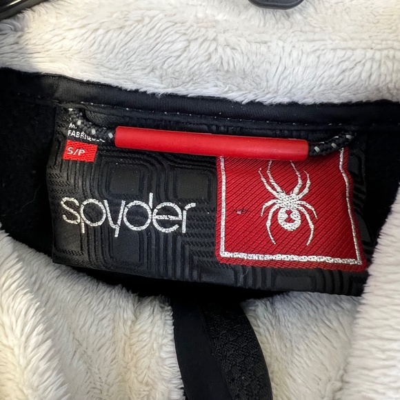 |•SPYDER•| Black Soft Shell Sherpa Hooded Jacket - Picture 13 of 16